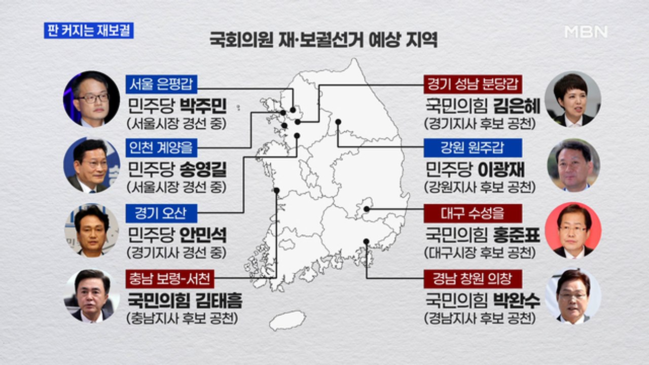 MBN 뉴스파이터-'미니 총선급' 판 커지는 보궐선거, 거론되는 인물들