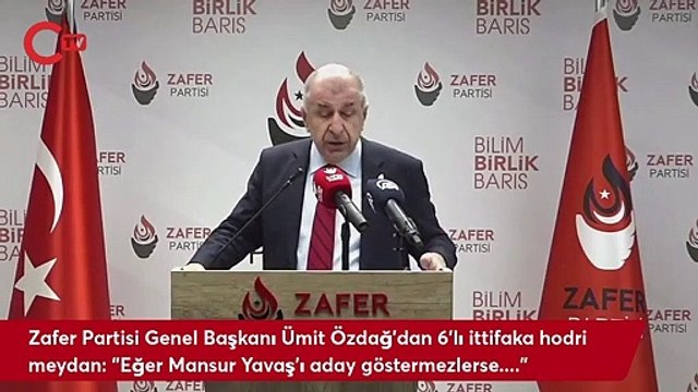 Ümit Özdağ'dan bir 'Mansur Yavaş' açıklaması daha: 'Tek bir gerekçemiz var...'