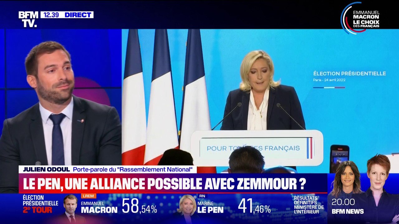 Julien Odoul (RN) sur les législatives: "L'union nationale va se faire autour de Marine Le Pen et du Rassemblement national"