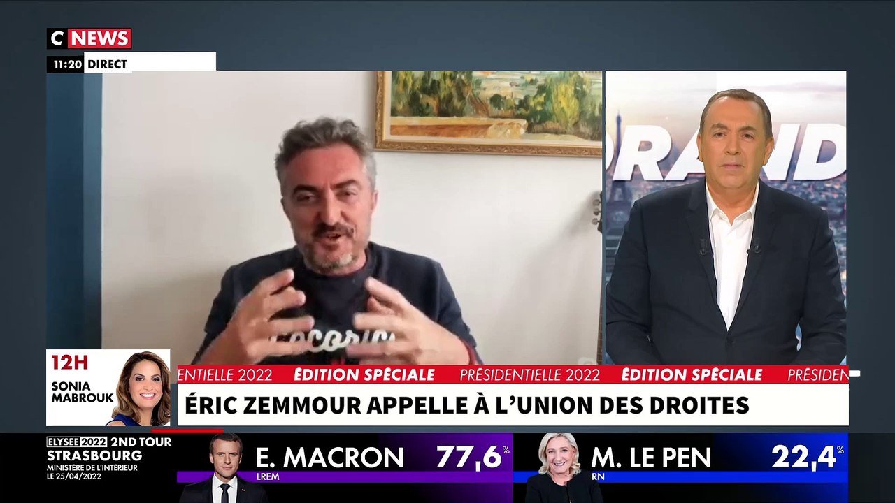 Accrochage entre les cadres d'Eric Zemmour et d...