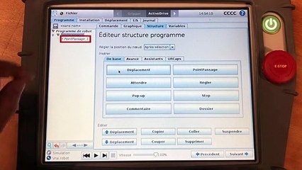 UR5 : Programmer un Point de passage