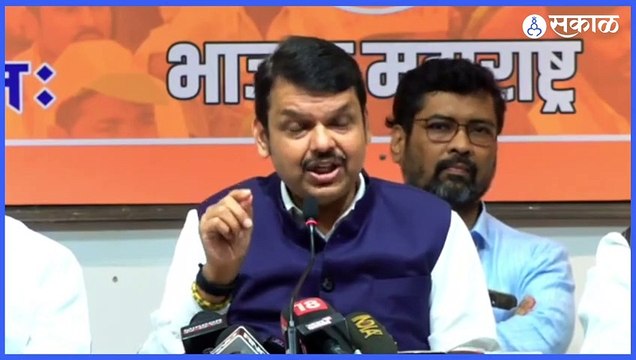 Devendra Fadnavis | नवनीत राणांना त्यांच्या जातीवरुन हिणवण्यात आलं फडणवीसांचा आरोप | Sakal