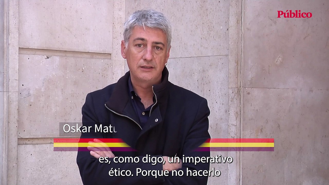 Oskar Matute: ¨Ser republicano, defender lo público, defender lo común, es una obligación para los demócratas¨