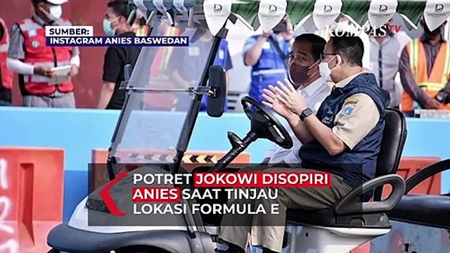 Potret Jokowi Disopiri Anies Saat Tinjau Lokasi Formula E di Ancol