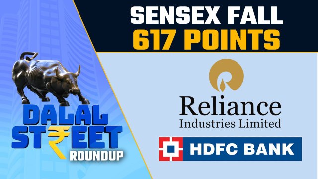 Stock Market: Sensex fall 617 points as global cues remain weak on rising US Bond yields | Oneindia
