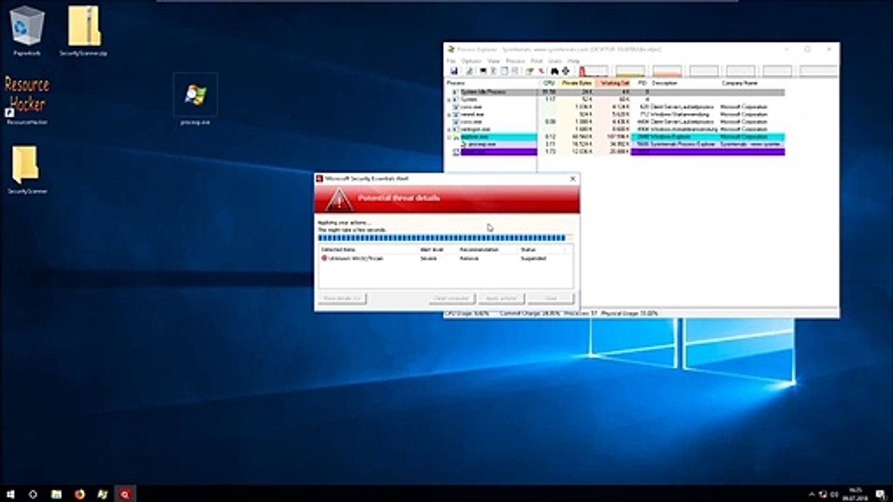 FAKE Antivirus SecurityScanner Virus Infektion