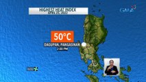 Pinakamataas na heat index, naitala sa 50°C sa Pangasinan ngayong araw | 24 Oras