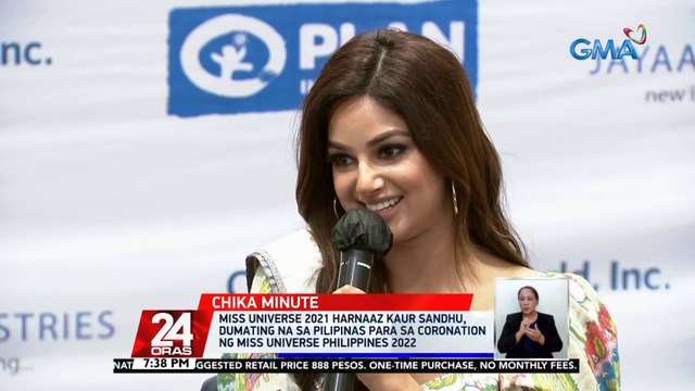 Miss Universe 2021 Harnaaz Kaur Sandhu, dumating na sa Pilipinas para sa coronation ng Miss Universe Philippines 2022 | 24 Oras