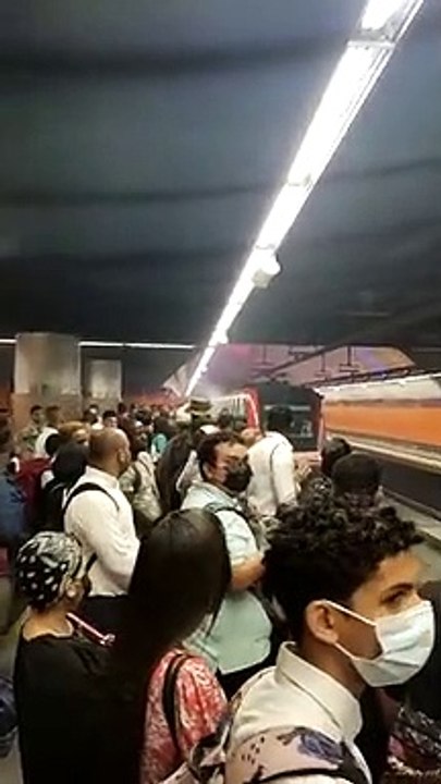 Vagón del Metro de Santo Domingo presenta problemas técnicos