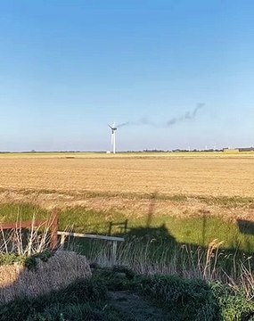 Fire destroys wind turbine in Thorney, near Peterborough