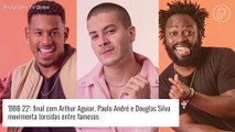 Final 'BBB 22': famosos declaram torcida em disputa entre Arthur Aguiar, Paulo André e Douglas Silva. Veja!