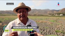 La laguna de El Farallón se seca; pescadores piden ayuda para rescatar el lugar