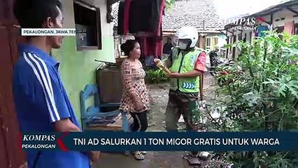 TNI AD Salurkan Satu Ton Minyak Goreng ke Warga