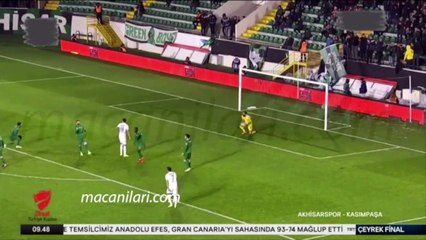 Akhisarspor 3-1 Kasımpaşa [HD] 07.02.2019 - 2018-2019 Turkish Cup Quarter Final 1st Leg