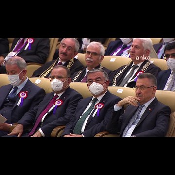 AYM Başkanı'ndan Erdoğan'ın olduğu törende kuvvetler ayrılığı vurgusu