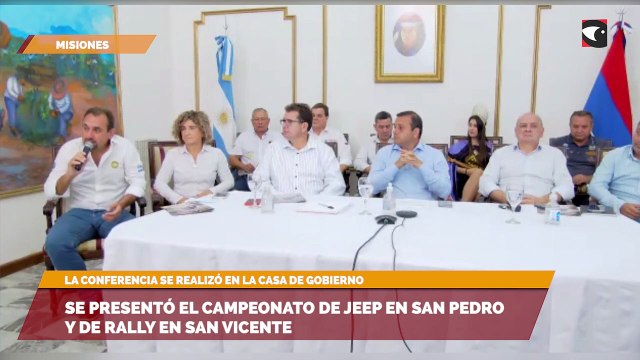 Se presentó el campeonato de Jeep en San Pedro y de Rally en San Vicente