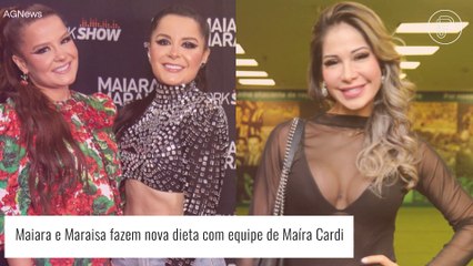 Maiara e Maraisa adotam nova dieta com Maíra Cardi para mudanças no corpo: 'Definir e ficar sequinhas'