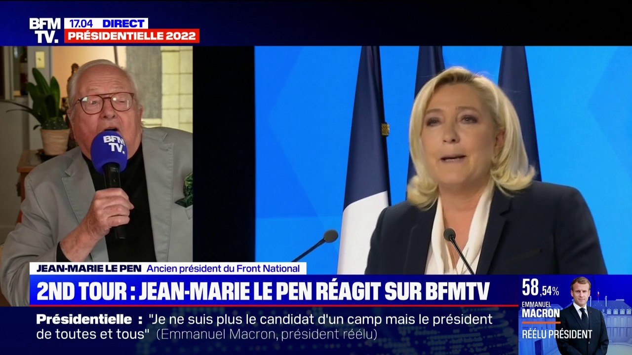 Jean-Marie Le Pen sur le programme de Marine Le Pen: "C'était celui qui était le plus proche de mes pensées"