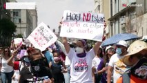 Collectives protest against femicides in Mexico