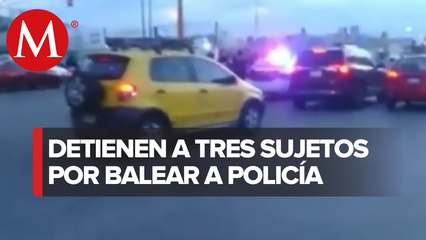 Detienen a tres personas por disparar a policía en Edomex