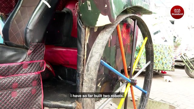 Street boy stuns Kenyans after designing a robotic-driven Tuk Tuk