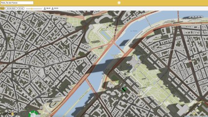 Cette carte interactive permet de simuler l'ombre dans les rues