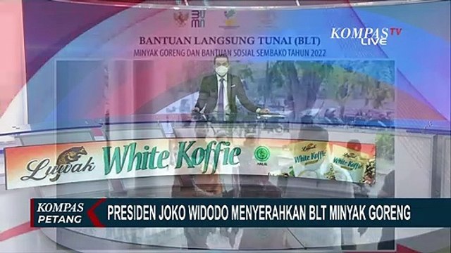 Penyerahan BLT Minyak Goreng, Jokowi : Bisa Digunakan untuk Beli Kebutuhan Pokok Jelang Lebaran