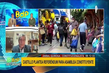 Aníbal Quiroga: "No puede haber un referéndum para una Asamblea Constituyente, es ilegal"