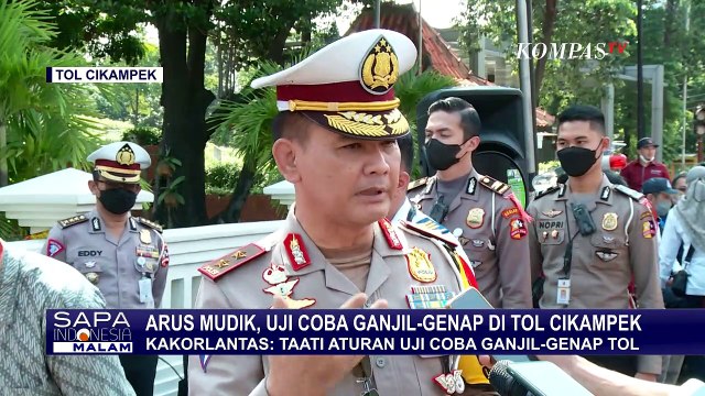 Hari Pertama Uji Coba Ganjil-Genap, Ada Perlambatan di Titik Pengalihan Arus