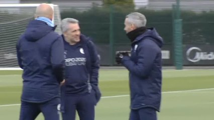 El Manchester se entrena para vencer al Real Madrid en Champions