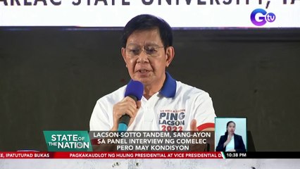 Lacson, mas tiwala raw sa mga dating kasamahan sa serbisyo kaysa sa mga pulitiko | SONA