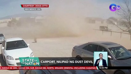 Carport, nilipad ng dust devil | SONA