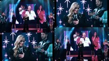 Lara Fabian singing her song 'saisir le jour' with the Star Ac contestants