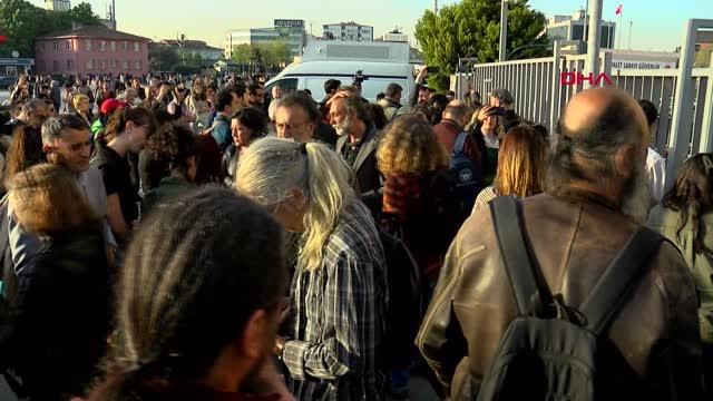 Son dakika haber | GEZİ PARKI DAVASI SONRASI ADLİYE ÖNÜNDE AÇIKLAMA YAPILDI