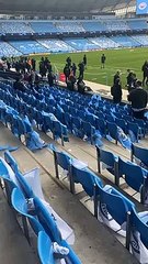 Real Madrid train at the Etihad ahead of Champions League semi-final first leg