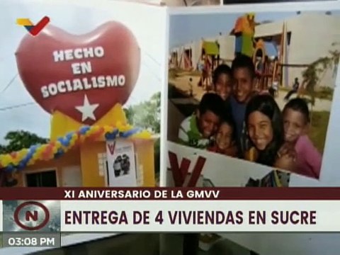 Sucre | Gobernador Gilberto Pinto entrega viviendas en el marco de los 11 años de la GMVV