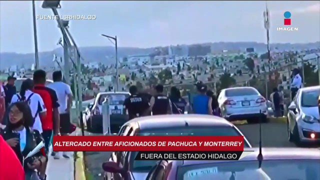 Altercado entre aficionados de Tuzos y Rayados