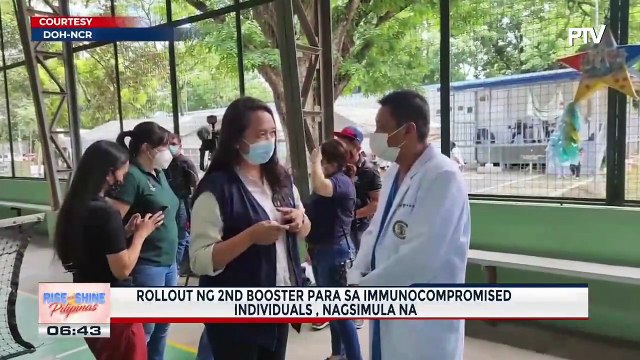 Rollout ng 2nd booster para sa immunocompromised individuals, nagsimula na