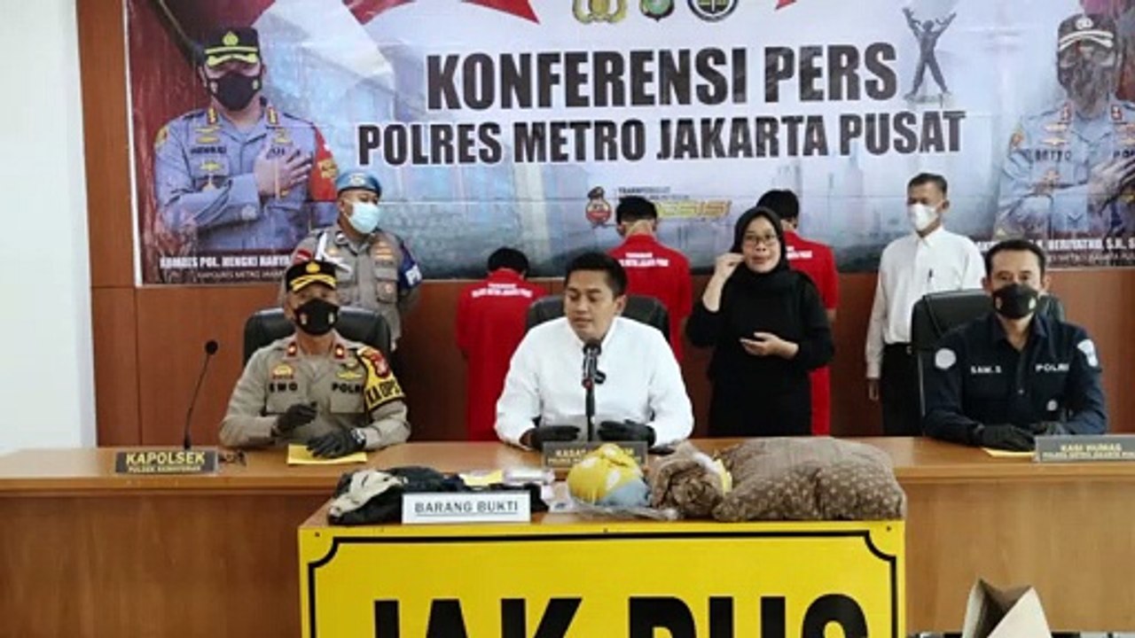 Polres Metro Jakarta Pusat Berhasil Amankan Tiga Orang Pemerkosaan Dan Pembunuhan Di Kemayoran Jakarta Pusat-