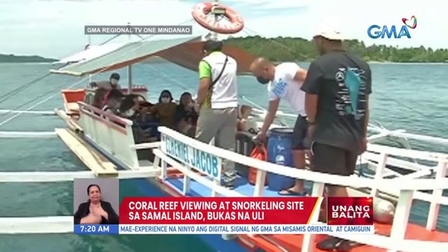 Coral reef viewing at snorkeling site sa Samal Island, bukas na uli | UB