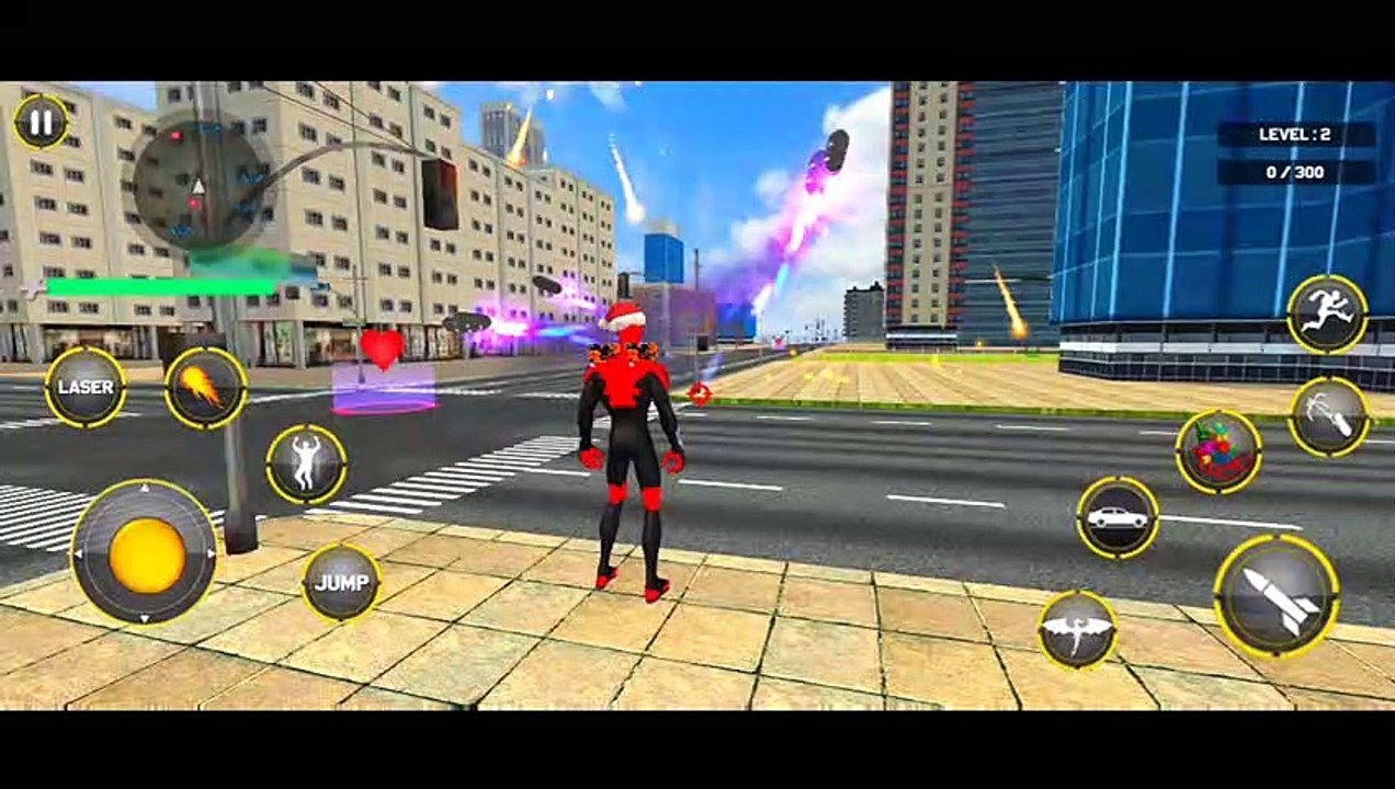 Santa Spider Rope Hero Vegas City Rescue Gangster Crime Simulator Android Gameplay By Games Zone