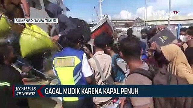 Warga Kangean Sumenep Gagal Mudik Karena Kapal Penuh