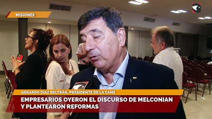 Empresarios oyeron el discurso de elconian y plantearon reformas