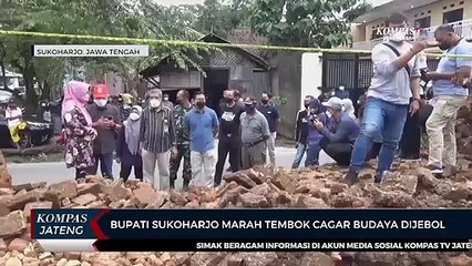 Bupati Sukoharjo Marah Tembok Cagar Budaya Dijebol