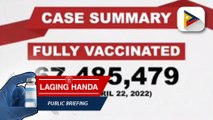 Bilang ng fully vaccinated kontra COVID-19, nasa 67,485,479