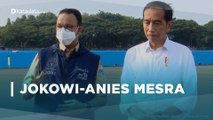 Momen Jokowi dan Anies Tinjau Lokasi Formula E di Ancol | Katadata Indonesia