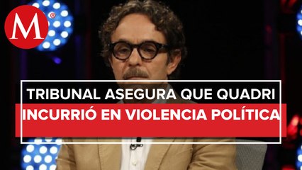 Quadri estará cuatro años en registro de agresores políticos: Sala del TEPJF