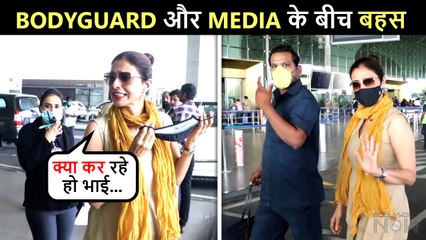 Tabu Ke Bodyguard Aur Media Ke Beech Hui Behas, Actress Hui Airport Par Spot