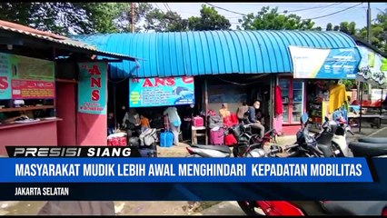 Pemudik  di Terminal Lebak Bulus Masih Normal