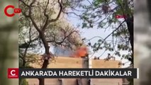 Ankara'da restoranda çıkan yangın, paniğe neden oldu